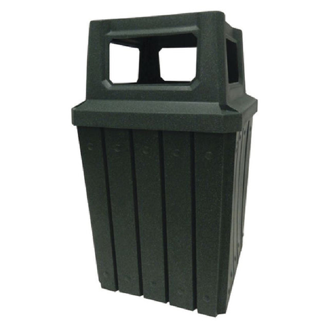 Hubert 97042 - Trash Receptacle, 52 Gallon, 23-1/2" X 23-1/2" X 29"H
