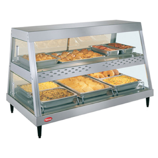 Hatco GRHD-3PD_240/50/1 Glo-Ray® Heated Display Case Countertop See-thru Design