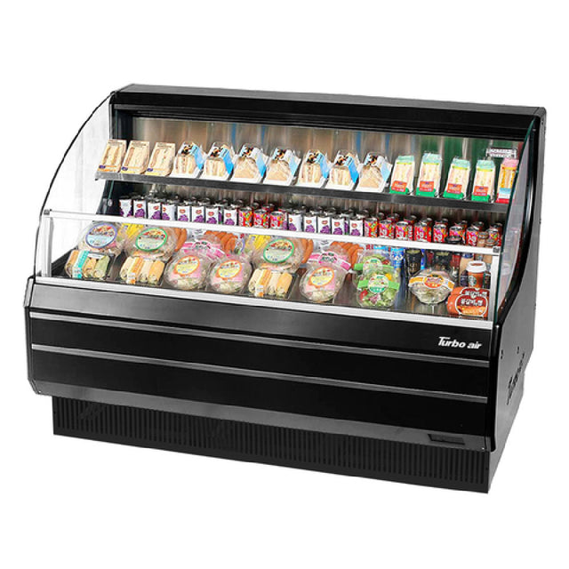 Turbo Air TOM-60LW(B)-N Horizontal Open Display Merchandiser Low-profile 12.3 Cu. Ft. Capacity