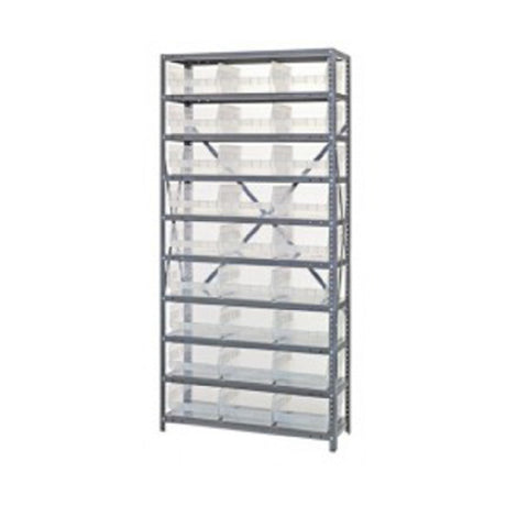 Quantum 1275-209CL Shelving Unit 12"D X 36"L X 75"H Heavy Duty