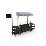 Steelite MGCMLA01MBWF Classic Canopy Cooling Station 130"W X 29 1/2"D X 96"H Mixed Materials
