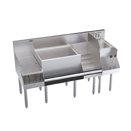 Krowne KR24-W60C-10 Royal Series Underbar Ice Bin/Cocktail Station With Blender