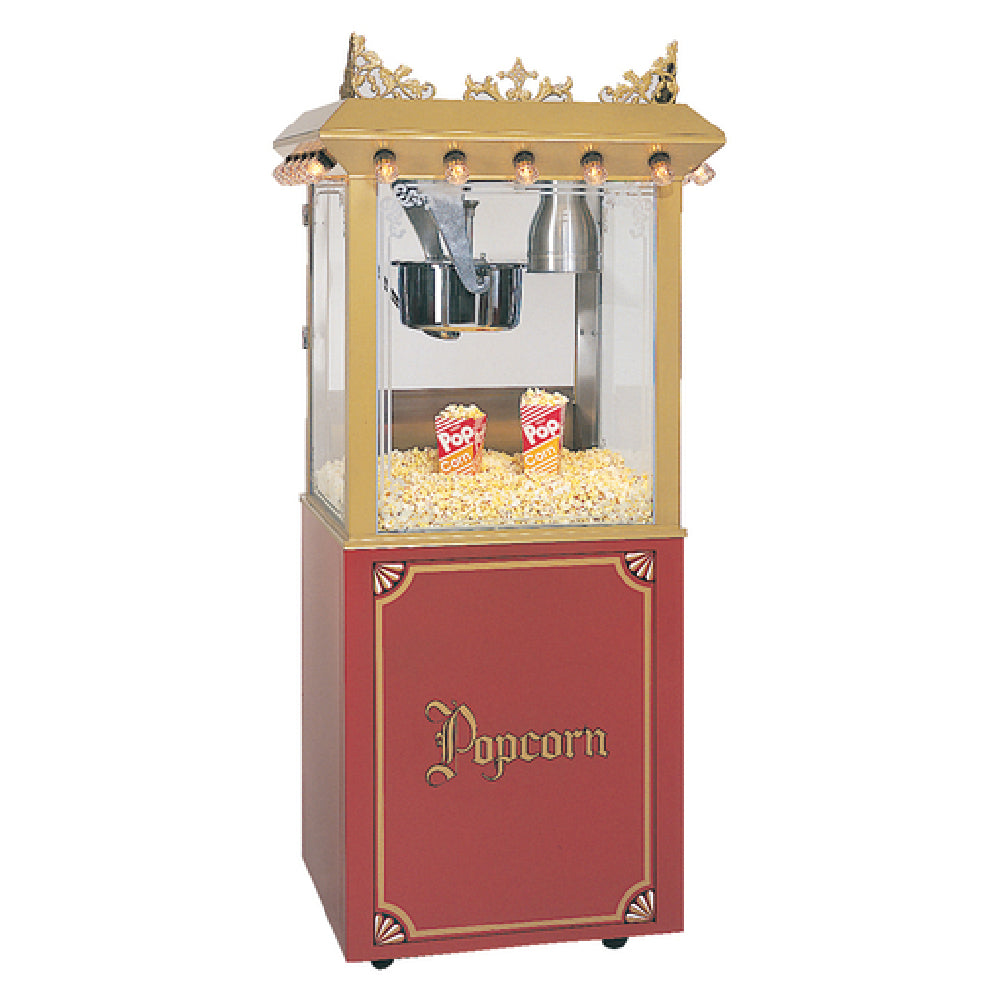 Gold Medal 2120 Antique Citation Popcorn Machine Cabinet Red Base