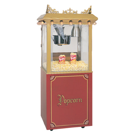 Gold Medal 2120 Antique Citation Popcorn Machine Cabinet Red Base