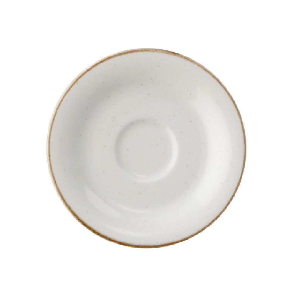 GET Enterprises PA1605800324 Cappuccino Saucer 6-1/4" Dia. Porcelain