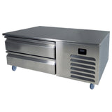 QualServ (Middleby) UCFB560-SS61A - Freezer Base, Self-contained Refrigeration, (2) Drawers Hold (2) 12"x20"x4" Pans