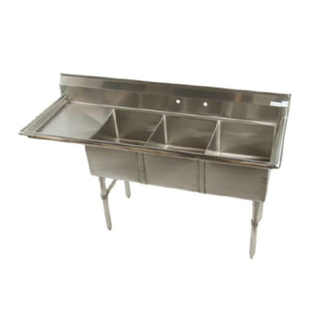 Klinger's Trading ECS3DL Economy Sink Three Compartment 68-1/2"W X 25-1/2"D X 41"H