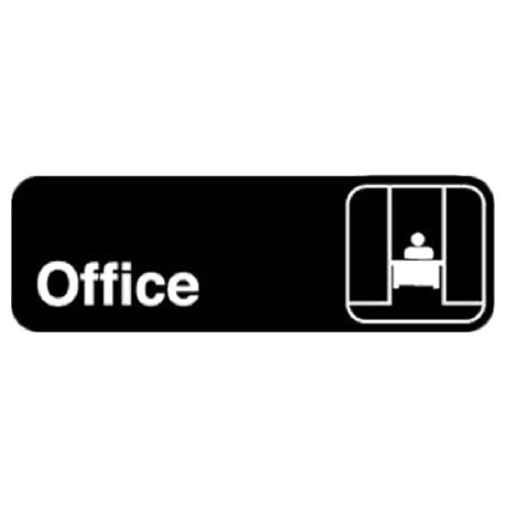 Royal Industries ROY 394528 Sign 3" X 9" "Office"