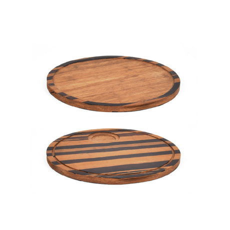 FOH SPT054MUB21 Rustic Chic™ Cutting Board 12" X 3/4" Round