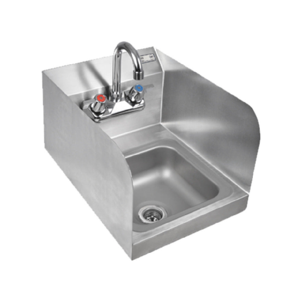 John Boos PBHS-W-0909-P-SSLR Pro-Bowl Hand Sink Wall Mount 12"W X 14-1/2"D X 12-1/4"H Overall Size