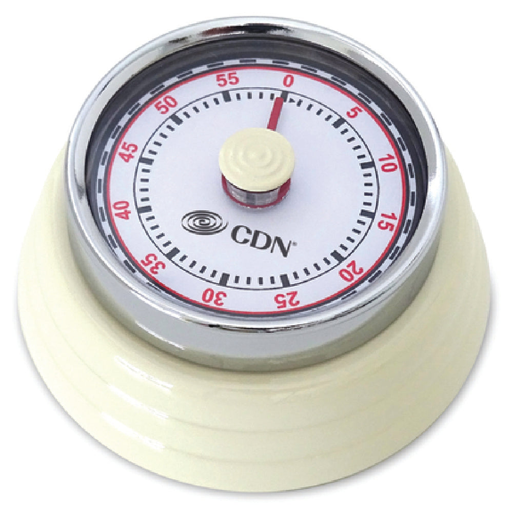 CDN MT4-W Compact Mechanical Timer 1 Hours By Min 2" (5-1/10 Cm) Diameter Face