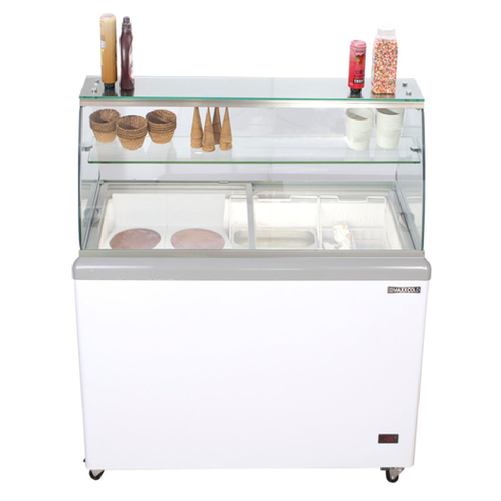 Maxximum MXDC-12 Maxx Cold X-Series Ice Cream Dipping Cabinet With Glass Canopy