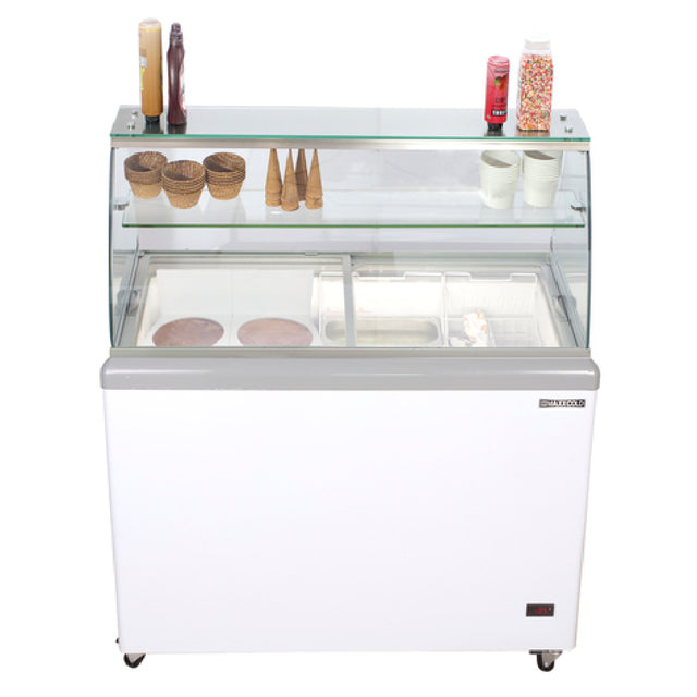 Maxximum MXDC-12 Maxx Cold X-Series Ice Cream Dipping Cabinet With Glass Canopy