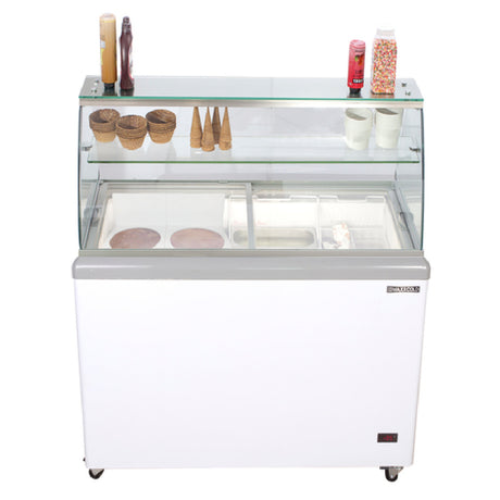 Maxximum MXDC-4 Maxx Cold X-Series Ice Cream Dipping Cabinet With Glass Canopy