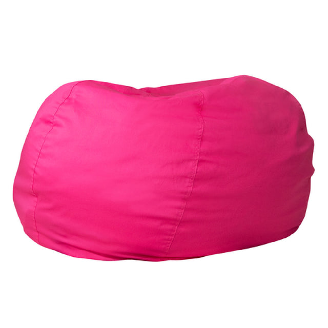 Flash Furniture DG-BEAN-LARGE-SOLID-HTPK-GG Bean Bag Chair Oversized Removable Slip Cover