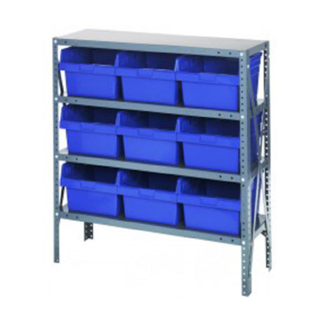 Quantum 1239-SB809_RED - Shelving Unit, 12"D X 36"L X 39"H, Heavy Duty