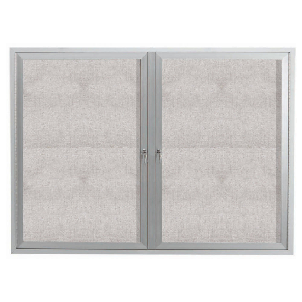 Aarco ODCC4860R Aluminum Bulletin Board 60"W X 48"H Enclosed