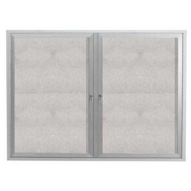 Aarco ODCC4860R Aluminum Bulletin Board 60"W X 48"H Enclosed