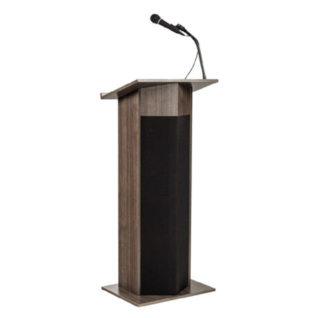 National Public Seating 111PLS-RW Oklahoma Sound® Power Plus Lectern Ribbonwood