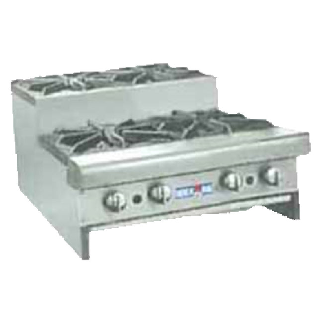American Range SUHP-24-4 - Culinary Series Step-Up Hotplate, Gas, 24"