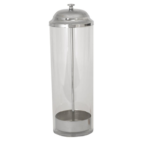 Winco SDP-3 Straw Dispenser 3-3/8" Dia. X 10-3/4"H Round