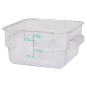 Stanton Trading PCS-2 - Food Storage Container, Square, 2 Qt.