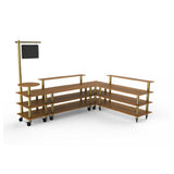 Steelite MGCMLB14BBXW - Breakfast Corner Station, 130.0" X 100.0" X 95.5", Modular