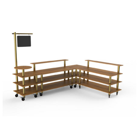 Steelite MGCMLB14BBXW - Breakfast Corner Station, 130.0" X 100.0" X 95.5", Modular