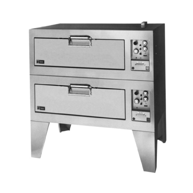 Lang DO54B2M Lang® Marine Deck-Type Bake Oven Electric Double 38"W X 30"D X 8" High Section