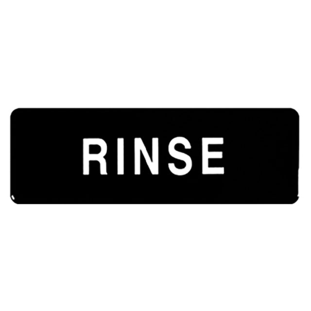 Thunder Group PLIS9339BK Information Symbol Sign 9" X 3" "Rinse"