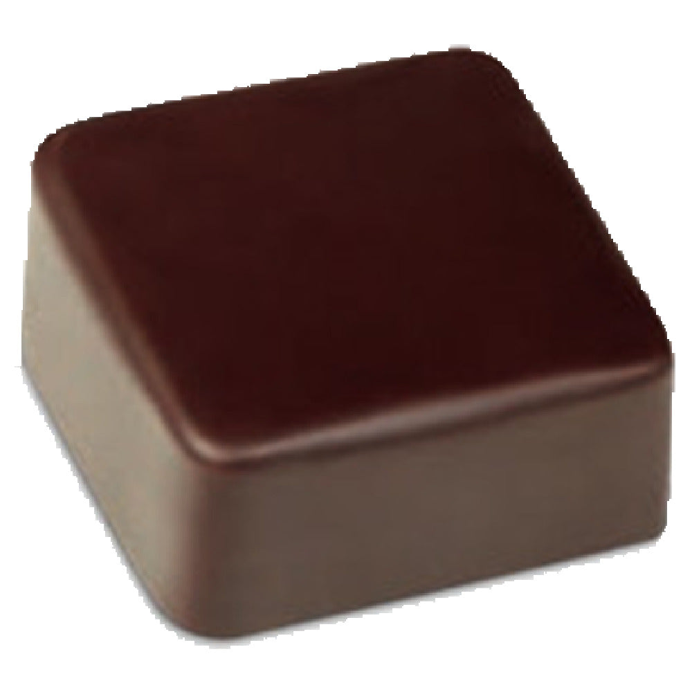 JB Prince K609 Chocolate Mold (21) Smooth Square 1"L X 1"W X 1/2"H