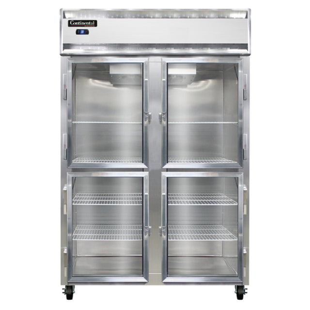 Continental Refrigerator 2RSNSAGDHD Refrigerator Reach-in Display Two-section