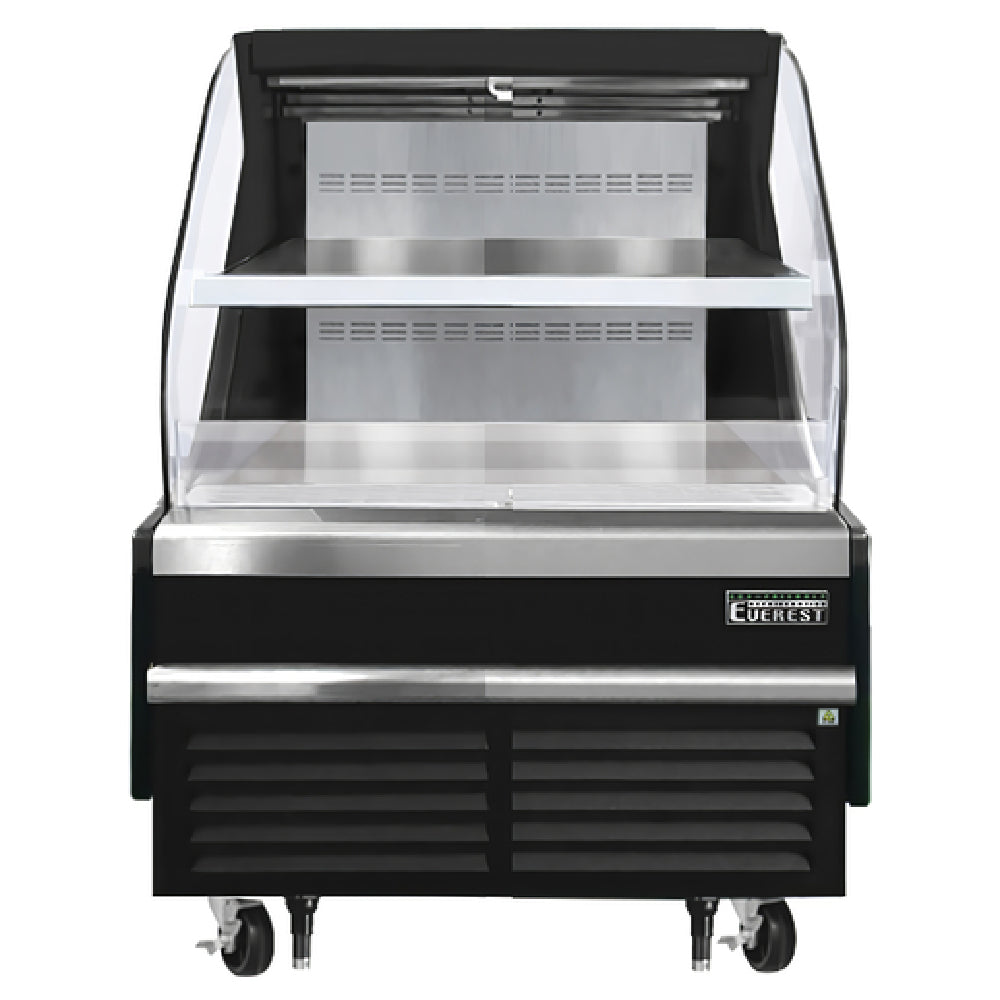 Everest Refrigeration EOMH-36-B-35-T Horizontal Open Display Merchandiser 37-1/4"W X 34-1/4"D X 46"H