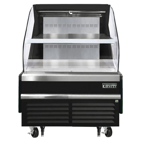 Everest Refrigeration EOMH-36-B-35-T Horizontal Open Display Merchandiser 37-1/4"W X 34-1/4"D X 46"H