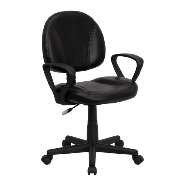 Flash Furniture BT-688-BK-A-GG Ergonomic Swivel Task Chair 34" To 38-1/2" Adjustable Height