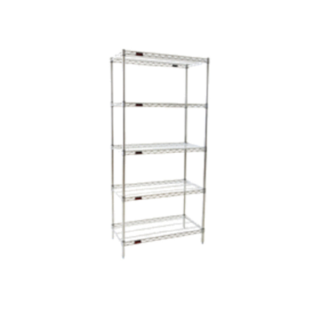 Eagle S5-74-1824C Starter Shelving Unit 5-tier 24"W X 18"D X 74"H