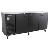 Empura Refrigeration E-KBB90M-2 Back Bar Cooler 3 Swing Solid Doors 90"W X 27.6"D X 42.5"H