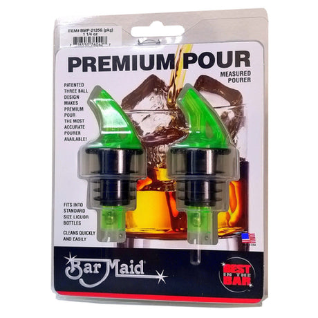 Bar Maid/Glass Pro BMP-2125G-PKG Measured Pourer 3 Ball Premium Pour 1-1/4 Oz.