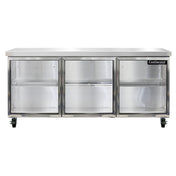 Continental Refrigerator SW72NGD Work Top Display Refrigerator 72"W 20.6 Cu Ft Capacity