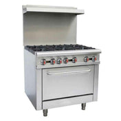 Sapphire Manufacturing SE-RA36 NG/LP Sapphire Restaurant Range Gas Floor