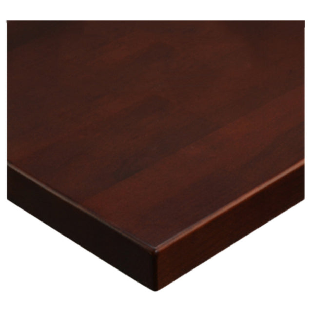 JMC Furniture 24X24 BEECHWOOD PLANK DARK MAHOGANY Table Top Indoor Use 24" X 24"