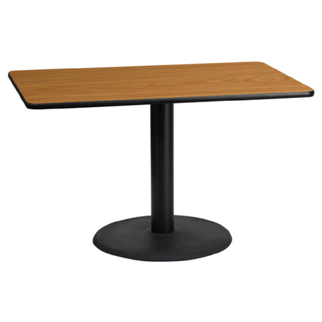 Flash Furniture XU-NATTB-3048-TR24-GG Table 48"W X 30"D X 31-1/8"H Dining Height