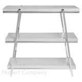 Hubert 10986 - Cerve Collection Shelf Display, 3-tier, 20-7/8"L X 7-1/2"W X 20-11/16"H