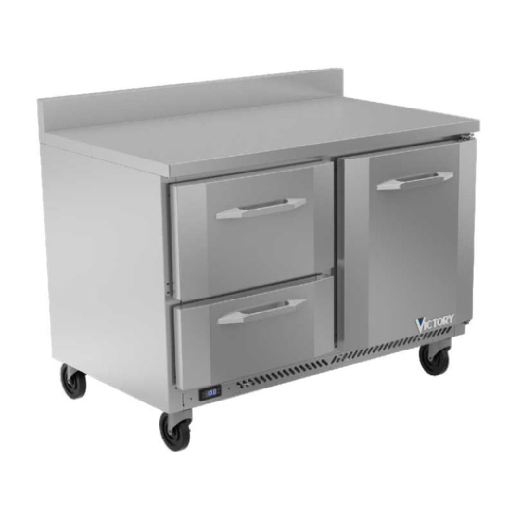 Victory VWFD48HC-2 Worktop Freezer Counter Powered By V-Core™ Two-section