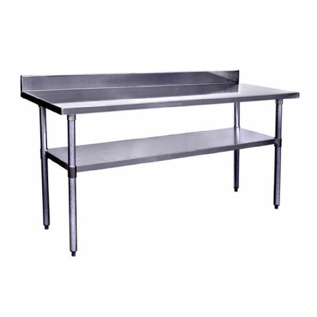 Hubert 86449 - Kratos® Work Table, 72"W X 24"D X 38"H, 18 Gauge Type 304 Stainless Steel Top