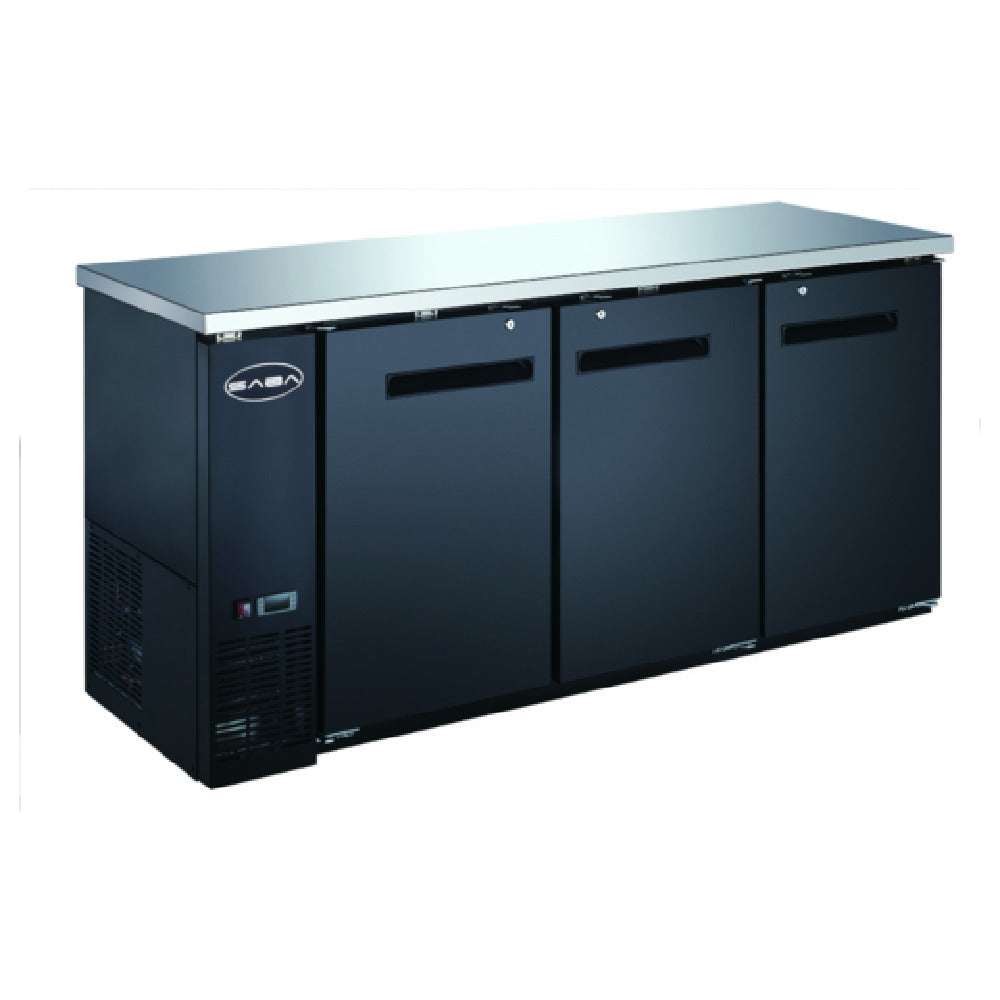 SABA SBB-24-72B Back Bar Cooler Three-section 72-3/4" W
