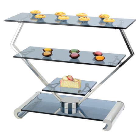 Bon Chef 2901 Modern Display Stand 3-tier 26-1/2"L X 11-1/4"W X 20"H