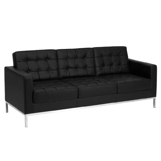 Flash Furniture ZB-LACEY-831-2-SOFA-BK-GG Hercules Lacey Series Sofa 80"W X 31"D X 32"H