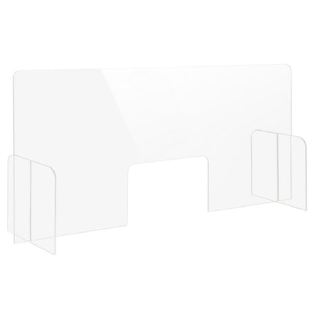 Bon Chef 90177-8 Tabletop Health Safety Shield 47-3/4"W X 12"D X 24"H With 12"W X 8"H Transaction Window