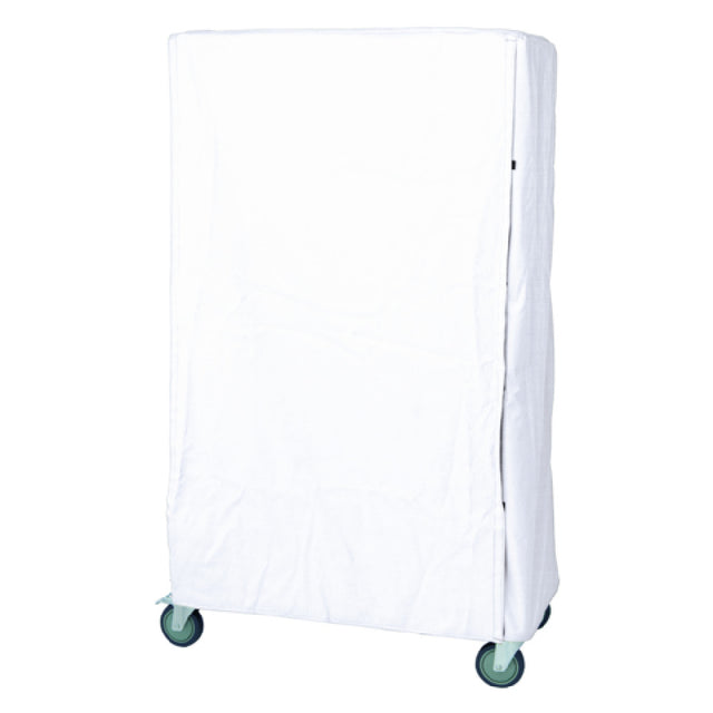 Quantum CC244874WNV Wire Cart Cover 24"D X 48"W X 74"H 400 Denier White Nylon With Velcro Flap (non-returnable) Item Does Not Qualify For Freight Program